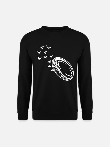 Playing Rugby ball - Unisex Sweatshirt - black