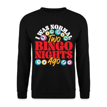 Bingo Player I Was Normal Two - Unisex Sweatshirt - black - Front - Alina (178cm) & Michal (187cm)
