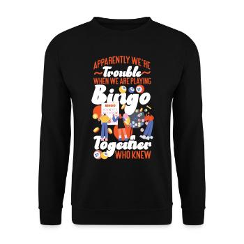 Bingo Player Friends Besties - Unisex Pullover - Schwarz - Vorne - Alina (178cm) & Michal (187cm)