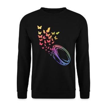 Jeu de Rugby Ballon de rugby Rugby - Sweat-shirt Unisexe - noir - Devant - Alina (178cm) & Michal (187cm)