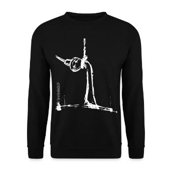 Fernsehturm Hangman - Unisex Pullover - Schwarz - Vorne - Alina (178cm) & Michal (187cm)