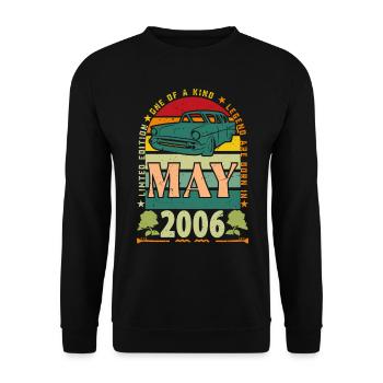May 2006, May 2006, May 2006. - Unisex Sweatshirt - black - Front - Alina (178cm) & Michal (187cm)
