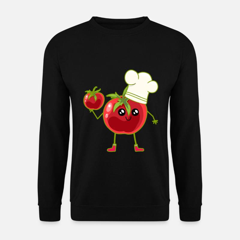 Tomate Tomaten Koch Köchin Köche - Unisex Pullover - Schwarz