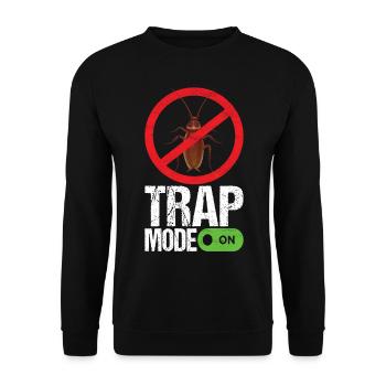 Pest Control Exterminators - Unisex Sweatshirt - black - Front - Alina (178cm) & Michal (187cm)