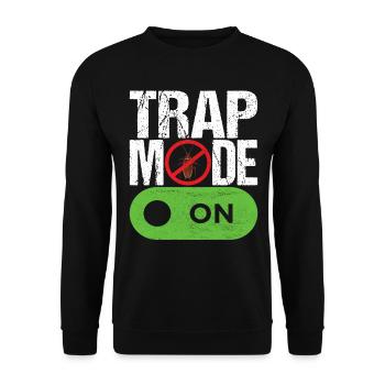Pest Control Exterminators - Unisex Sweatshirt - black - Front - Alina (178cm) & Michal (187cm)