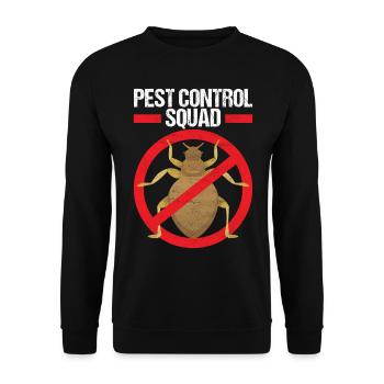Pest Control Exterminator - Unisex Sweatshirt - black - Front - Alina (178cm) & Michal (187cm)