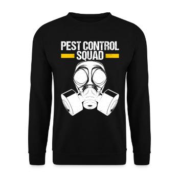 Pest Control Exterminator - Unisex Sweatshirt - black - Front - Alina (178cm) & Michal (187cm)