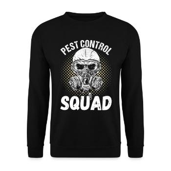 Pest Control Exterminator - Unisex Sweatshirt - black - Front - Alina (178cm) & Michal (187cm)