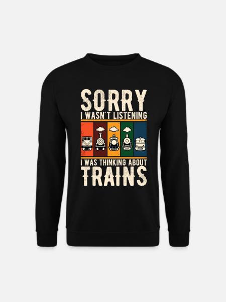 Train Locomotive Chemin De Fer Conducteur De Train Conducteur De Train - Sweat-shirt Unisexe - noir