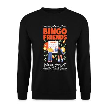 Bingo Player Friends Besties - Unisex Pullover - Schwarz - Vorne - Alina (178cm) & Michal (187cm)
