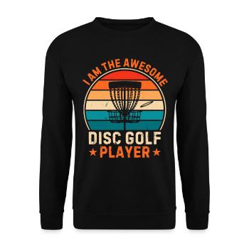 Disc Golfer Je suis le super joueur de disc golf - Sweat-shirt Unisexe - noir - Devant - Alina (178cm) & Michal (187cm)