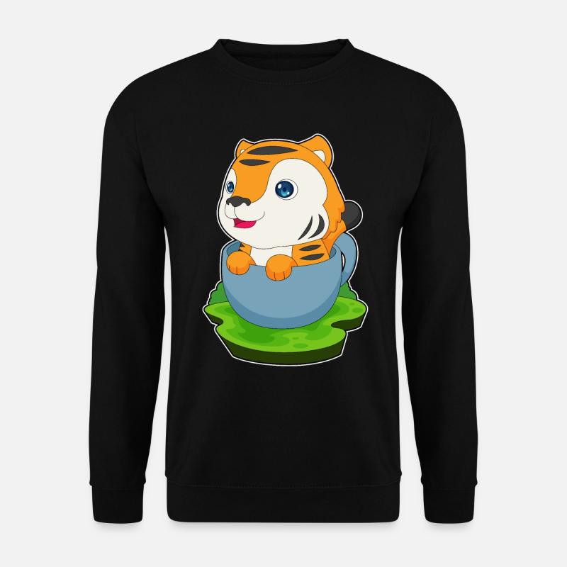 Mug Tigre - Sweat-shirt Unisexe - noir