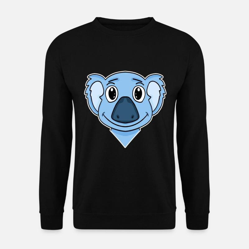 Koala Bear Head - Unisex Sweatshirt - black