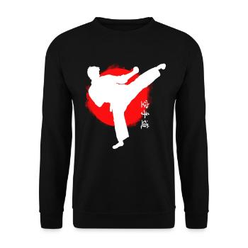 Karaté - Sweat-shirt Unisexe - noir - Devant - Alina (178cm) & Michal (187cm)