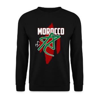 Maroc - Sweat-shirt Unisexe - noir - Devant - Alina (178cm) & Michal (187cm)
