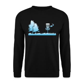 Discgolf Sport Flying Disc Golf Basket Disc Golfin - Sweat-shirt Unisexe - noir - Devant - Alina (178cm) & Michal (187cm)
