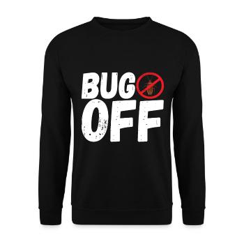 Pest Control Exterminators - Unisex Sweatshirt - black - Front - Alina (178cm) & Michal (187cm)