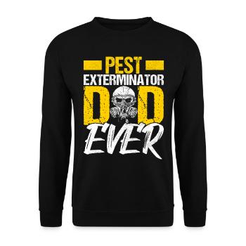 Pest Control Exterminator - Unisex Sweatshirt - black - Front - Alina (178cm) & Michal (187cm)