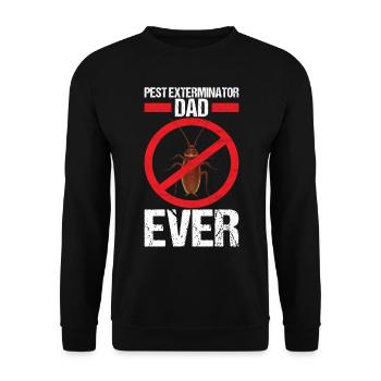 Pest Control Exterminator - Unisex Sweatshirt - black - Front - Alina (178cm) & Michal (187cm)