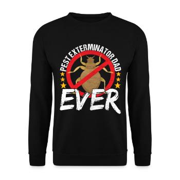 Pest Control Exterminator - Unisex Sweatshirt - black - Front - Alina (178cm) & Michal (187cm)