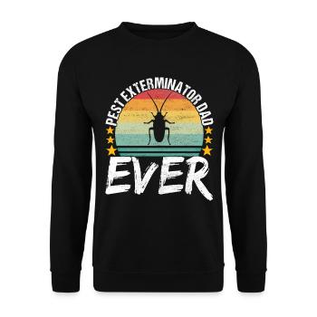 Pest Control Exterminator - Unisex Sweatshirt - black - Front - Alina (178cm) & Michal (187cm)