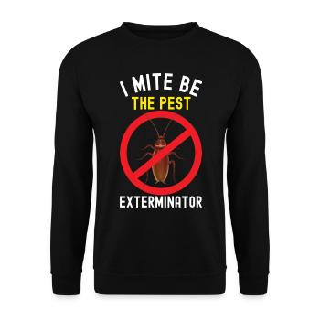 Pest Control Exterminator - Unisex Sweatshirt - black - Front - Alina (178cm) & Michal (187cm)