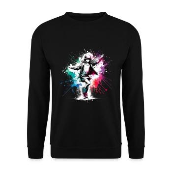 Mädchen, die gerne tanzen - Unisex Pullover - Schwarz - Vorne - Alina (178cm) & Michal (187cm)