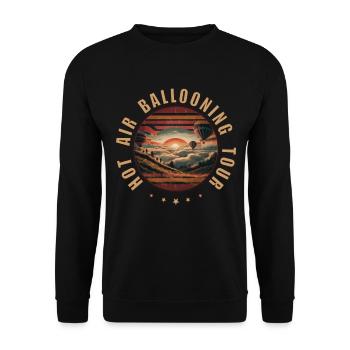 Hot Ballooning 2024 - Unisex Pullover - Schwarz - Vorne - Alina (178cm) & Michal (187cm)
