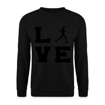 Course de cross-country pour femmes Jogging - Sweat-shirt Unisexe - noir - Devant - Alina (178cm) & Michal (187cm)