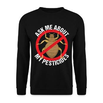Pest Control Exterminator - Unisex Sweatshirt - black - Front - Alina (178cm) & Michal (187cm)