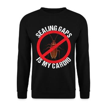 Pest Control Exterminator - Unisex Sweatshirt - black - Front - Alina (178cm) & Michal (187cm)