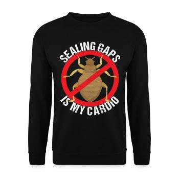 Pest Control Exterminator - Unisex Sweatshirt - black - Front - Alina (178cm) & Michal (187cm)