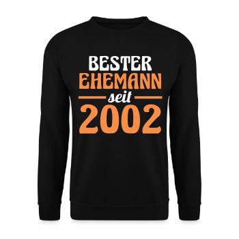 Meilleur mari de la Saint-Valentin depuis 2002 - Sweat-shirt Unisexe - noir - Devant - Alina (178cm) & Michal (187cm)