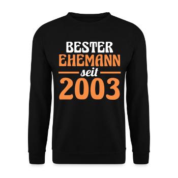 Meilleur mari de la Saint-Valentin depuis 2003 - Sweat-shirt Unisexe - noir - Devant - Alina (178cm) & Michal (187cm)