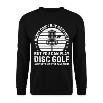 Joueur de disc golf drôle Disc golfeur drôle - Sweat-shirt Unisexe - noir - Devant - Alina (178cm) & Michal (187cm)