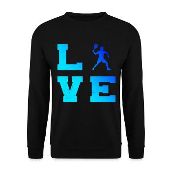 Women's Racquetball Pickleball Racquetball Games - Unisex Sweatshirt - black - Front - Alina (178cm) & Michal (187cm)