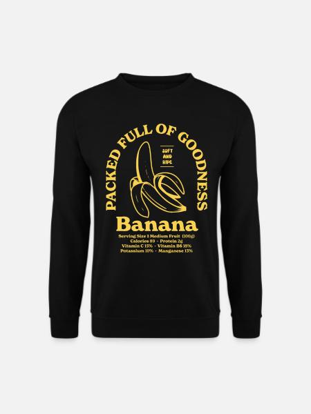 Banana Nutritional - Unisex Sweatshirt - black
