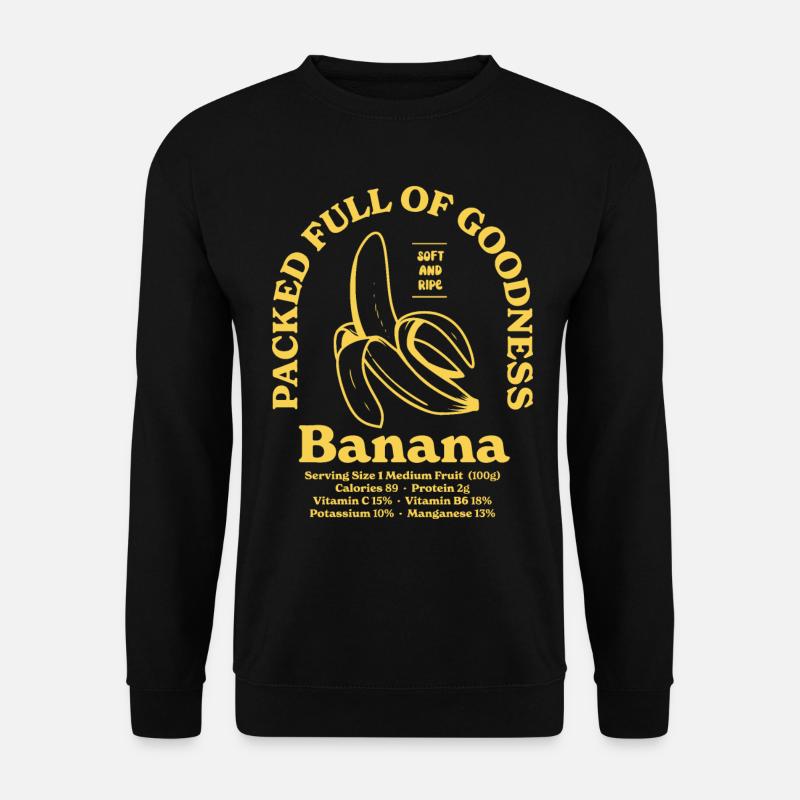 Banana Nutritional - Unisex Sweatshirt - black