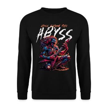 RISE FROM THE ABYSS - Unisex Sweatshirt - black - Front - Alina (178cm) & Michal (187cm)