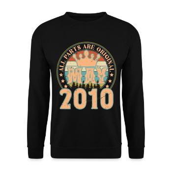 May 2010. May 2010 Birthday Gift. May 2010 - Unisex Sweatshirt - black - Front - Alina (178cm) & Michal (187cm)