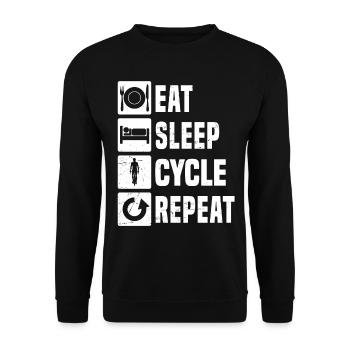 Cyclisme Cyclisme Vélo VTT Femme - Sweat-shirt Unisexe - noir - Devant - Alina (178cm) & Michal (187cm)