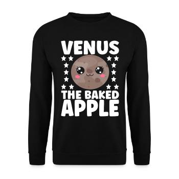 Astronomie Mignonne Planète Système Solaire Galaxie - Sweat-shirt Unisexe - noir - Devant - Alina (178cm) & Michal (187cm)