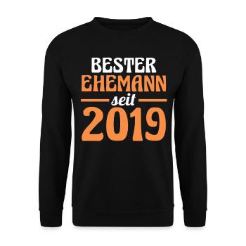 Meilleur mari de la Saint-Valentin depuis 2019 - Sweat-shirt Unisexe - noir - Devant - Alina (178cm) & Michal (187cm)