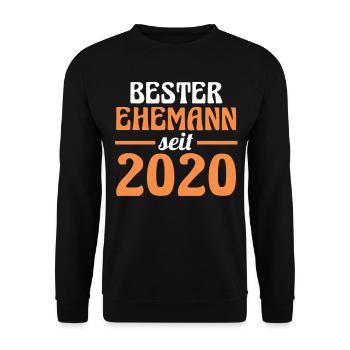 Meilleur mari de la Saint-Valentin depuis 2020 - Sweat-shirt Unisexe - noir - Devant - Alina (178cm) & Michal (187cm)