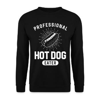 Hot Dog Adult Professional Hot Dog - Unisex Pullover - Schwarz - Vorne - Alina (178cm) & Michal (187cm)