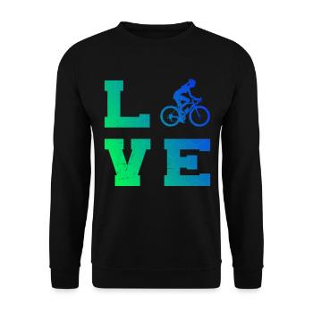 Bike Cycling Cycling Cycling Cycling - Unisex Sweatshirt - black - Front - Alina (178cm) & Michal (187cm)