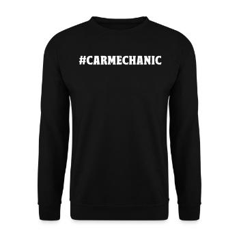 #CarMechanic - Auto Mechanic Automobile Mechanic - Unisex Pullover - Schwarz - Vorne - Alina (178cm) & Michal (187cm)