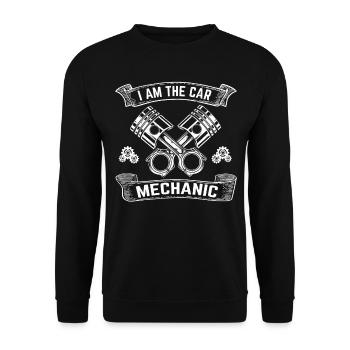Mécanicien automobile Mécanicien automobile - Je suis la voiture M - Sweat-shirt Unisexe - noir - Devant - Alina (178cm) & Michal (187cm)