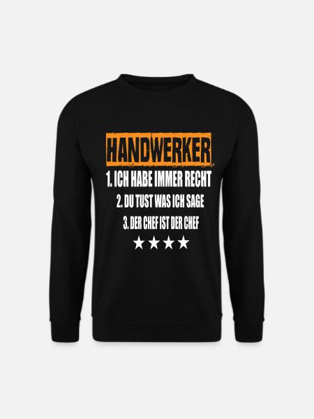 Handwerker - Unisex Pullover - Schwarz