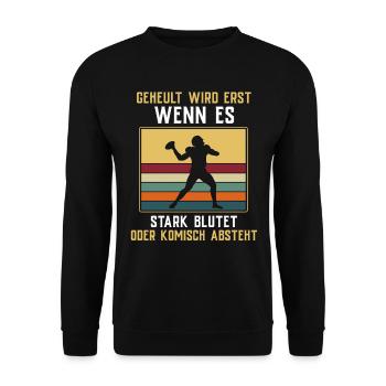 American Football Tshirt Herren Kinder Football - Unisex Pullover - Schwarz - Vorne - Alina (178cm) & Michal (187cm)